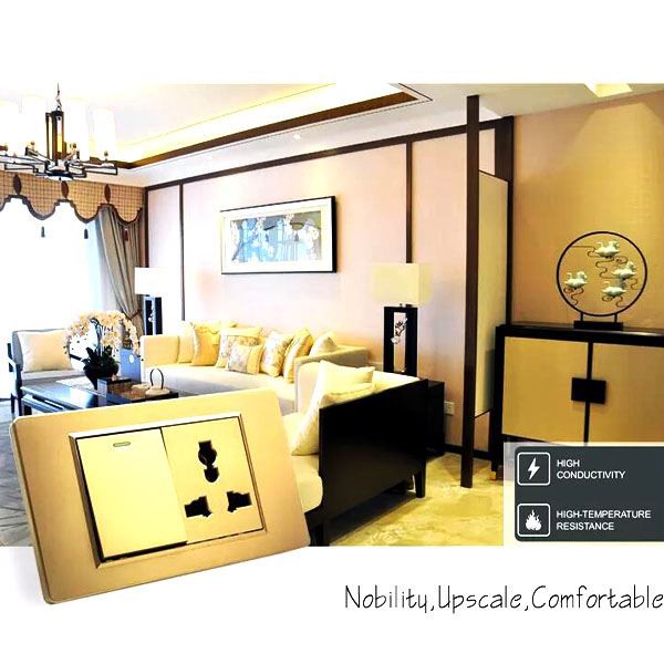 Multi-Fraktionsbeleuchtung, elektrischer Wandschalter und Steckdose, großes P...